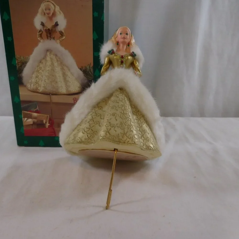 Hallmark,‎ Barbie, Christmas stocking hanger New in Box removed for pictures